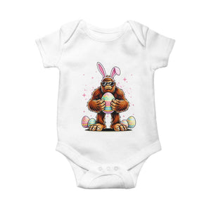 Funny Bigfoot Easter Day Bunny Sasquatch Egg Baby Onesie TS11 White Print Your Wear