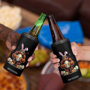 Funny Bigfoot Easter Day Bunny Sasquatch Egg 4 in 1 Can Cooler Tumbler TS11 Print Your Wear