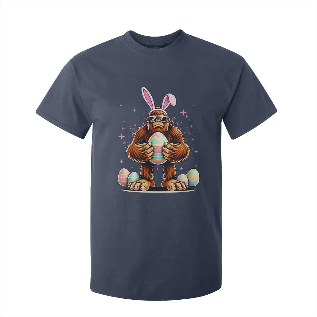 Funny Bigfoot Easter Day Bunny Sasquatch Egg T Shirt For Kid TS11 Navy Print Your Wear