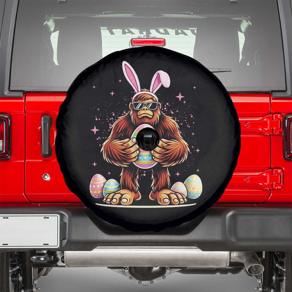 Funny Bigfoot Easter Day Bunny Sasquatch Egg Spare Tire Cover TS11 Black Print Your Wear