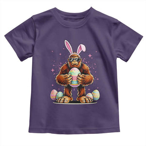 Funny Bigfoot Easter Day Bunny Sasquatch Egg Toddler T Shirt TS11 Purple Print Your Wear