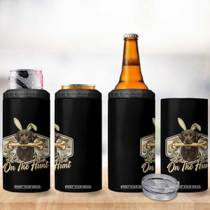 Funny Egg Hunter 4 in 1 Can Cooler Tumbler On The Hunt Camo Easter Labrador Dog TS11 Print Your Wear