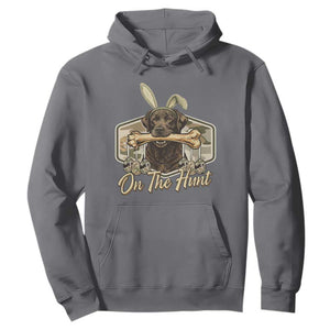 Funny Egg Hunter Hoodie On The Hunt Camo Easter Labrador Dog TS11 Charcoal Print Your Wear