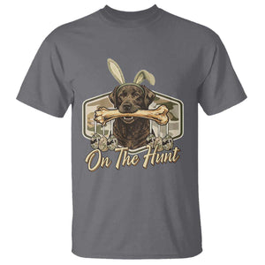 Funny Egg Hunter T Shirt On The Hunt Camo Easter Labrador Dog TS11 Charcoal Print Your Wear