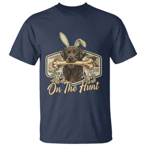 Funny Egg Hunter T Shirt On The Hunt Camo Easter Labrador Dog TS11 Navy Print Your Wear