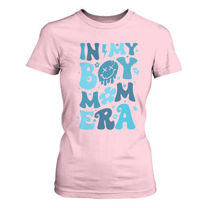Funny In My Boy Mom Era T Shirt For Women Mother's Day TS11 Light Pink Print Your Wear