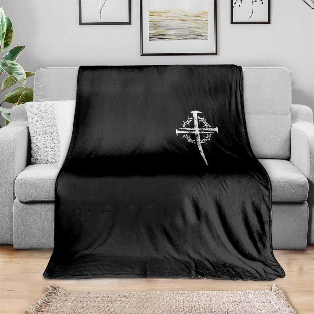 Christian Religious Jesus Shirt with Cross Logo Graphic Throw Blanket TS11 Print Your Wear