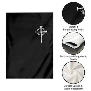 Christian Religious Jesus Shirt with Cross Logo Graphic Garden Flag TS11 Print Your Wear