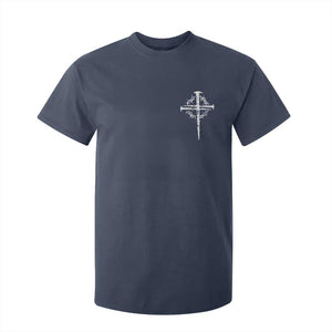Christian Religious Jesus Shirt with Cross Logo Graphic T Shirt For Kid TS11 Navy Print Your Wear