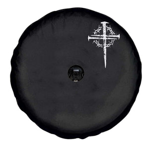 Christian Religious Jesus Shirt with Cross Logo Graphic Spare Tire Cover TS11 Print Your Wear