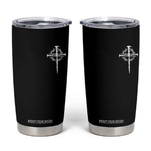 Christian Religious Jesus Shirt with Cross Logo Graphic Tumbler Cup TS11 Black Print Your Wear