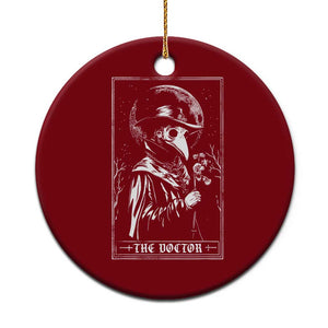 Plague Doctor Tarot Card Ceramic Ornament Horror Death Occult Satanic TS11 1pc Red Print Your Wear