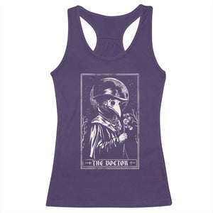 Plague Doctor Tarot Card Racerback Tank Top Horror Death Occult Satanic TS11 Purple Print Your Wear