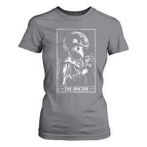 Plague Doctor Tarot Card T Shirt For Women Horror Death Occult Satanic TS11 Charcoal Print Your Wear