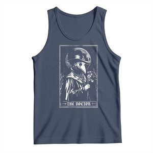 Plague Doctor Tarot Card Tank Top Horror Death Occult Satanic TS11 Navy Print Your Wear