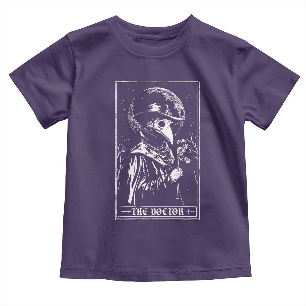Plague Doctor Tarot Card Toddler T Shirt Horror Death Occult Satanic TS11 Purple Print Your Wear