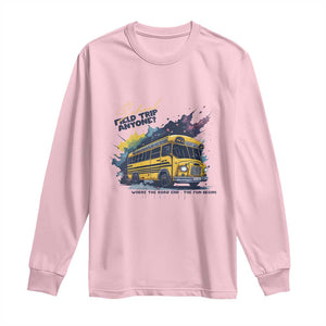 School Field Trip Anyone Long Sleeve Shirt School Bus Teacher TS11 Light Pink Print Your Wear