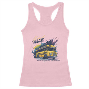School Field Trip Anyone Racerback Tank Top School Bus Teacher TS11 Light Pink Print Your Wear