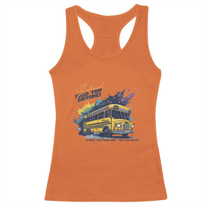 School Field Trip Anyone Racerback Tank Top School Bus Teacher TS11 Orange Print Your Wear