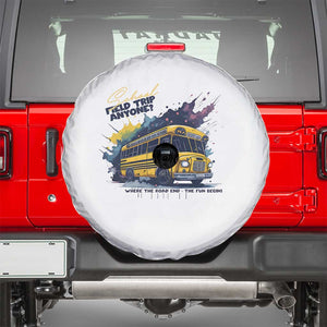 School Field Trip Anyone Spare Tire Cover School Bus Teacher TS11 White Print Your Wear