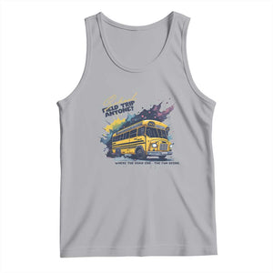 School Field Trip Anyone Tank Top School Bus Teacher TS11 Athletic Heather Print Your Wear