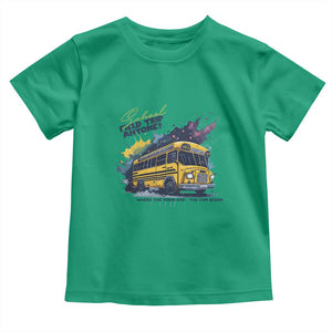 School Field Trip Anyone Toddler T Shirt School Bus Teacher TS11 Irish Green Print Your Wear