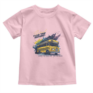 School Field Trip Anyone Toddler T Shirt School Bus Teacher TS11 Light Pink Print Your Wear