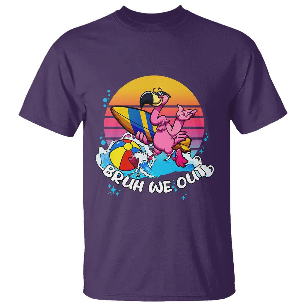 Funny Summer Vacation T Shirt Bruh We Out Happy Last Day Of School TS11 Purple Print Your Wear