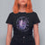 Alzheimer Supporter T Shirt For Women Alzheimer Awareness Hope For A Cure Flower TS11 Black Print Your Wear