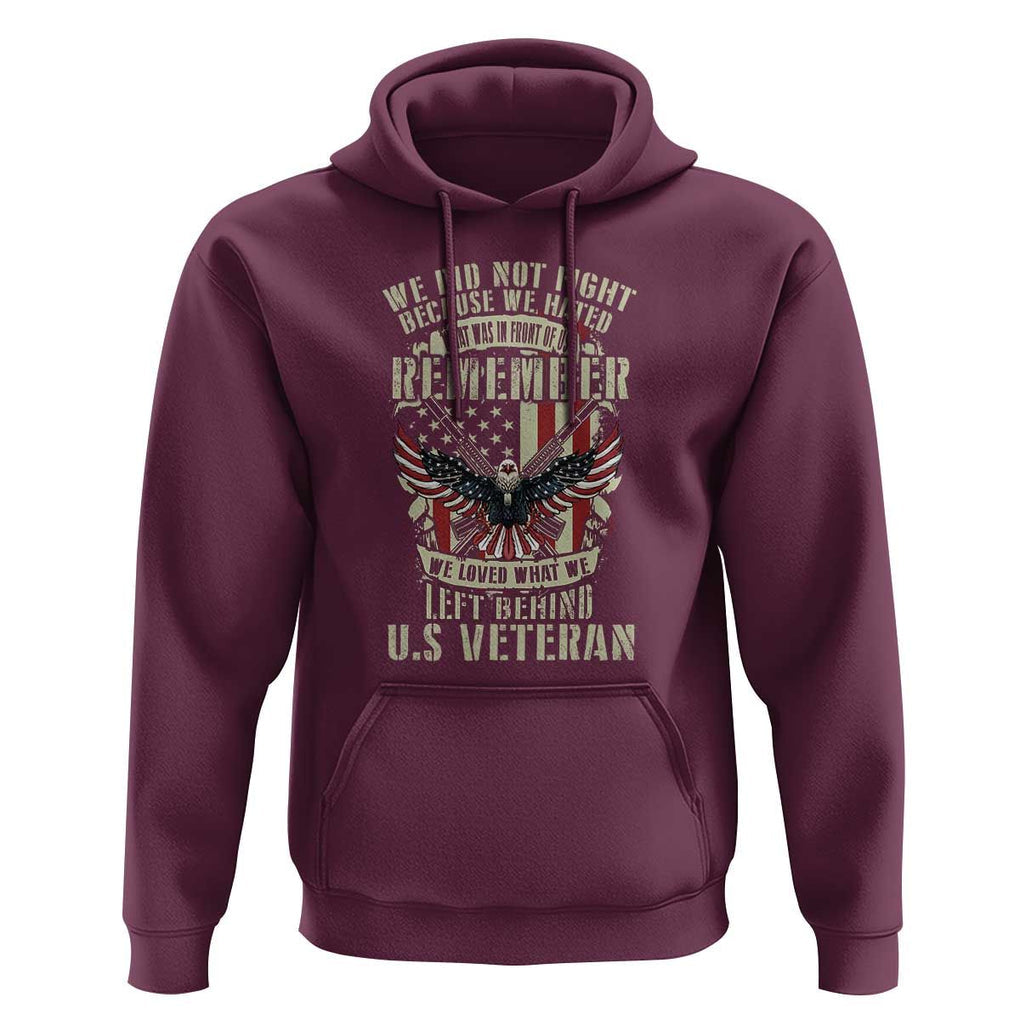 Memorial Day Hoodie Honor And Remeber Eagle TS11 Maroon Print Your Wear