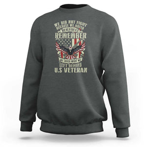 Memorial Day Sweatshirt Honor And Remeber Eagle TS11 Dark Heather Print Your Wear