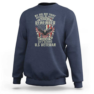 Memorial Day Sweatshirt Honor And Remeber Eagle TS11 Navy Print Your Wear