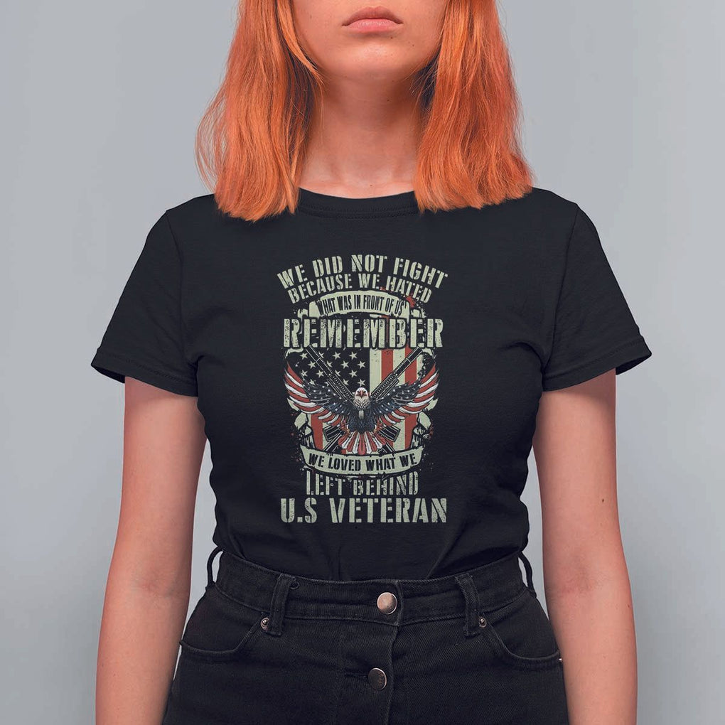 Memorial Day T Shirt For Women Honor And Remeber Eagle TS11 Black Print Your Wear