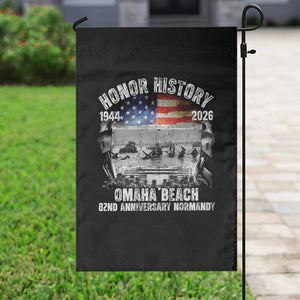 Omaha Beach D Day Garden Flag 82nd Anniversary Honor History Normandy WWII TS11 Print Your Wear