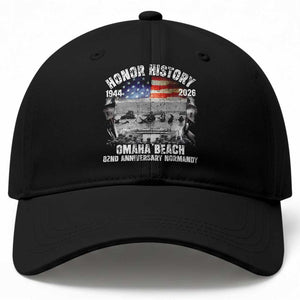 Omaha Beach D Day Baseball Cap 82nd Anniversary Honor History Normandy WWII TS11 Print Your Wear
