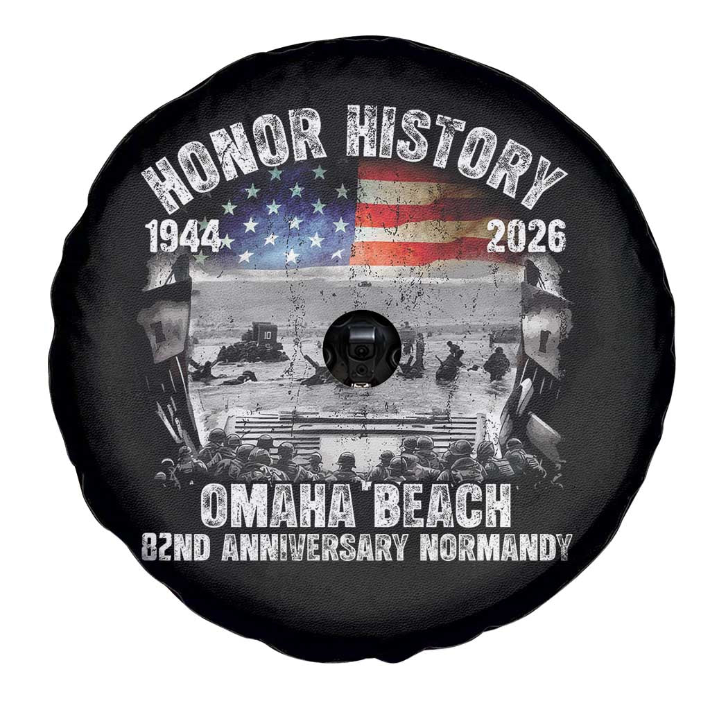 Omaha Beach D Day Spare Tire Cover 82nd Anniversary Honor History Normandy WWII TS11 Print Your Wear