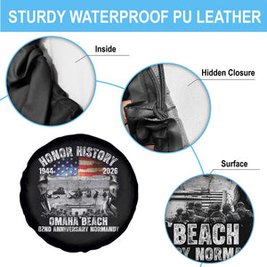 Omaha Beach D Day Spare Tire Cover 82nd Anniversary Honor History Normandy WWII TS11 Print Your Wear