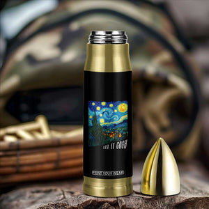 Let It Gogh Funny Vincent Van Gogh Bullet Tumbler Starry Night Design Art Lover TS11 Print Your Wear