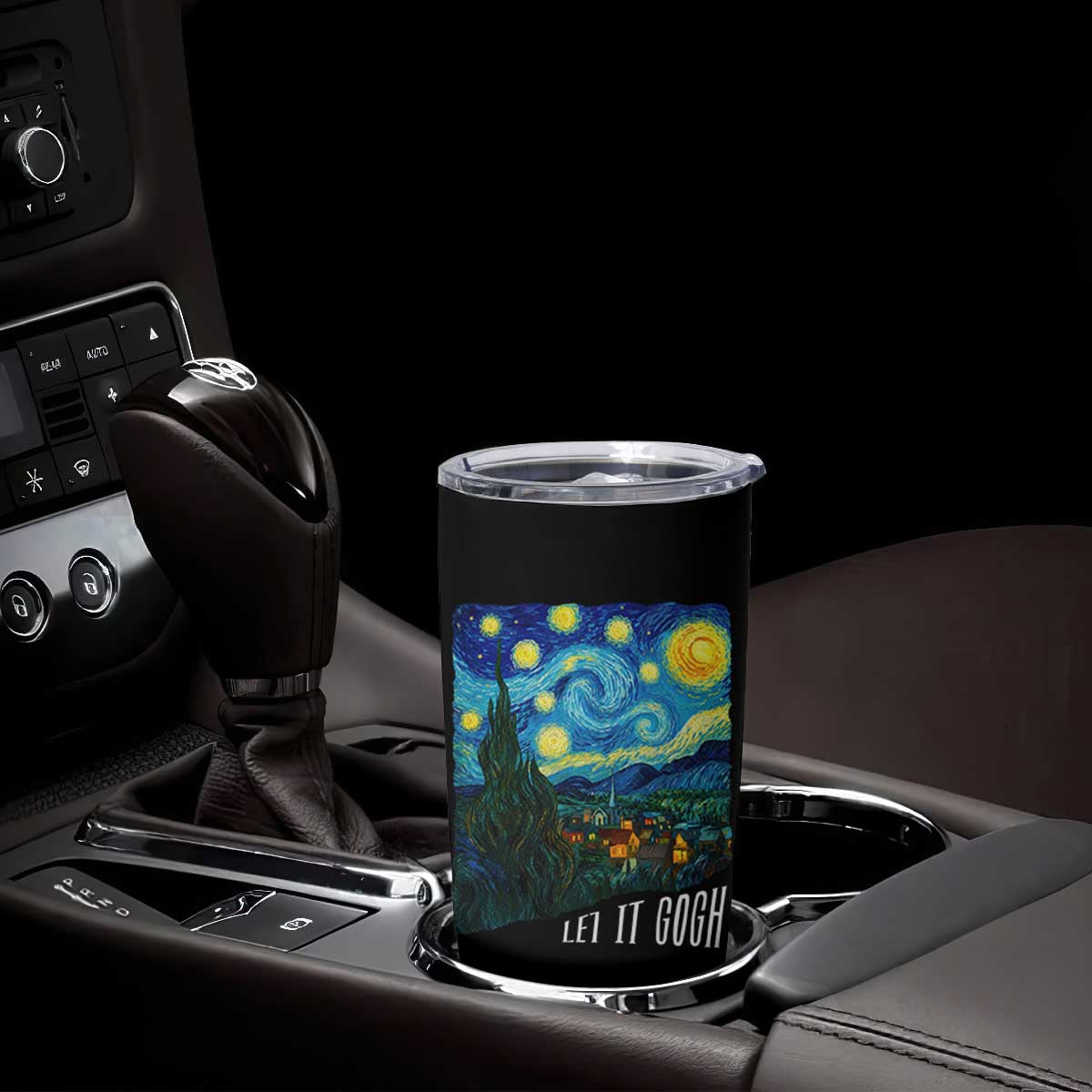 Let It Gogh Funny Vincent Van Gogh Tumbler Cup Starry Night Design Art Lover TS11 Print Your Wear