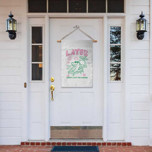 Later Gator School's Out for Summer Garden Flag Funny Last Day of School TS11 Print Your Wear