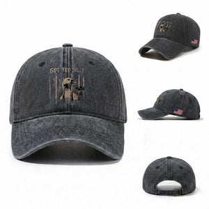 Got Too Silly Washed Cotton Baseball Cap Funny Goose Jailbird Prison TS11 Washed Cap Universal Fit Dark Gray Print Your Wear