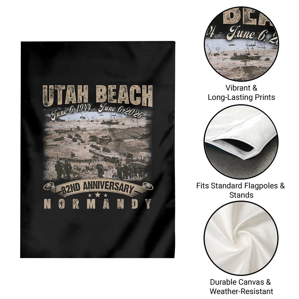 Utah Beach D Day Garden Flag 82nd Anniversary Honor History Normandy WWII TS11 Print Your Wear