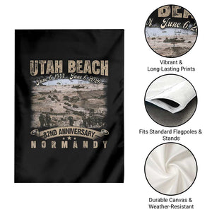 Utah Beach D Day Garden Flag 82nd Anniversary Honor History Normandy WWII TS11 Print Your Wear