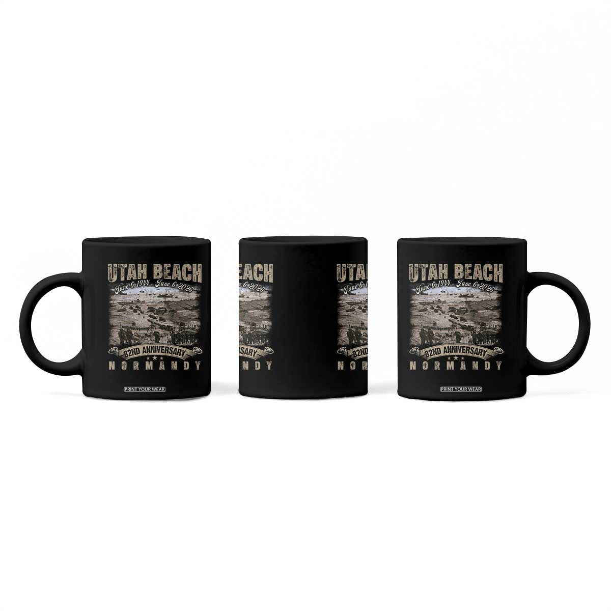 Utah Beach D Day Coffee Mug 82nd Anniversary Honor History Normandy WWII TS11 Print Your Wear