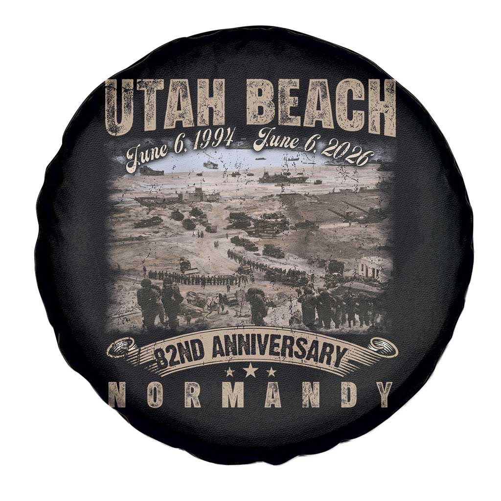 Utah Beach D Day Spare Tire Cover 82nd Anniversary Honor History Normandy WWII TS11 Print Your Wear