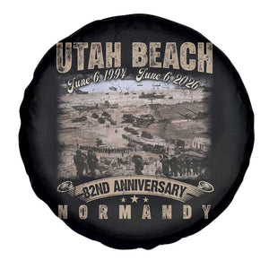 Utah Beach D Day Spare Tire Cover 82nd Anniversary Honor History Normandy WWII TS11 Print Your Wear
