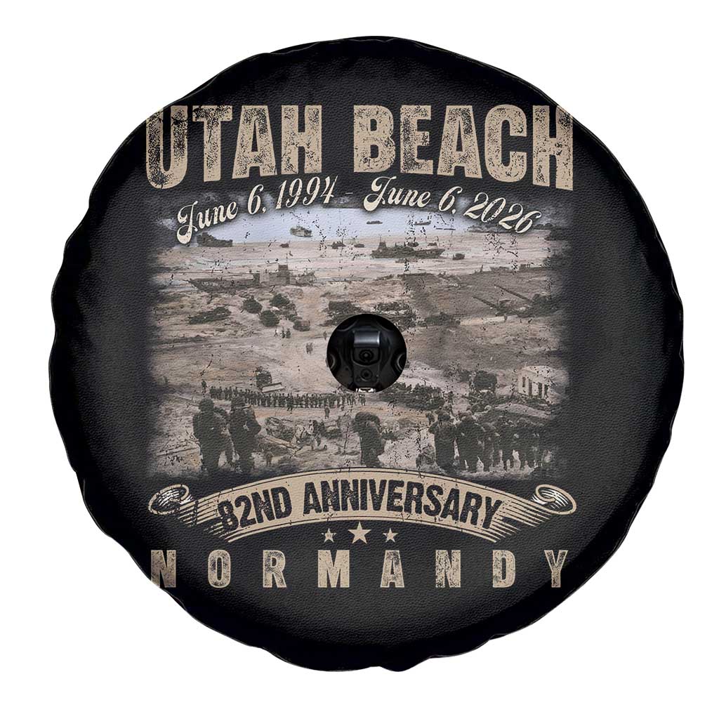 Utah Beach D Day Spare Tire Cover 82nd Anniversary Honor History Normandy WWII TS11 Print Your Wear