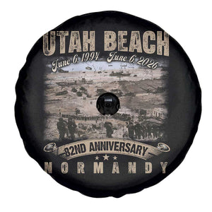 Utah Beach D Day Spare Tire Cover 82nd Anniversary Honor History Normandy WWII TS11 Print Your Wear