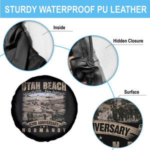 Utah Beach D Day Spare Tire Cover 82nd Anniversary Honor History Normandy WWII TS11 Print Your Wear