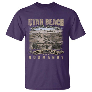 Utah Beach D Day T Shirt 82nd Anniversary Honor History Normandy WWII TS11 Purple Print Your Wear